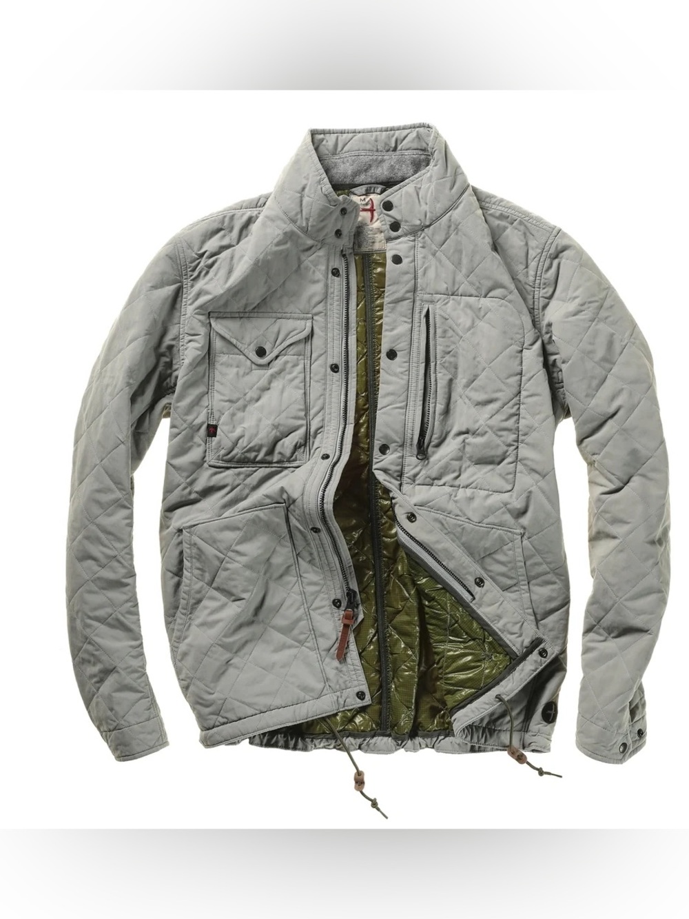 Relwen Quilted Tanker In Stone Sz XL Men’s 
(Oct a-1)